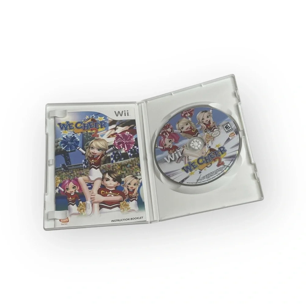 Nintendo Wii 🜸 We Cheer 2 Game 🜸 Original Case 🜸 Instruction Booklet 🜸 Test